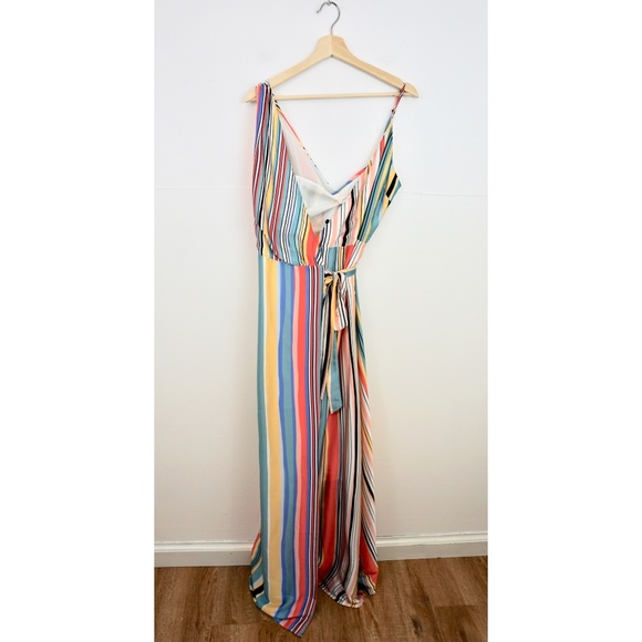 New Lovers + Friends Montague Rainbow Maxi Dress - Picture 4 of 8